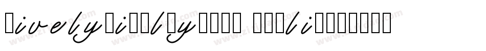 LivelyDisplayCaps Italic字体转换